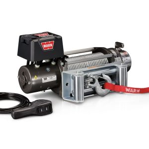 WARN Industries Winch, M8000 Series, Vehicle Mounted, Vehicle Recovery Winch, 12 Volt Electric, 8000 Pound Line Pull Capacity – 26502