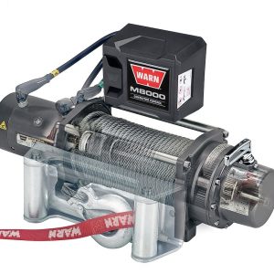 WARN Industries Winch, M8000 Series, Vehicle Mounted, Vehicle Recovery Winch, 12 Volt Electric, 8000 Pound Line Pull Capacity – 26502