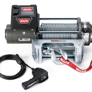 WARN Industries Winch, XD9000 Series, Vehicle Mounted, Vehicle Recovery Winch, 12 Volt Electric, 9000 Pound Line Pull Capacity – 28500