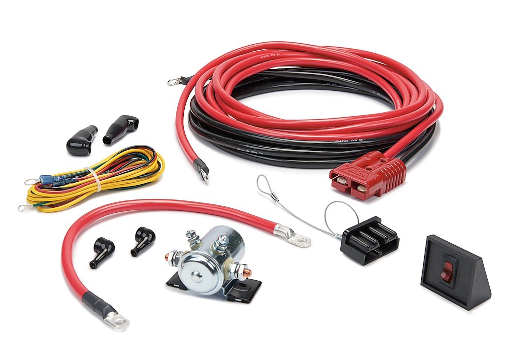 WARN Industries Winch Power Cable, Quick Connect, For Rear Mounting of Portable Winch, Connects to Battery – 32963