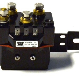 WARN Industries Winch Contactor, Contactor Only, For DC1600/ DC2000/ DC2500, 12 Volt, Permanent Magnet Motor, With Bracket for Warn Cover – 34973
