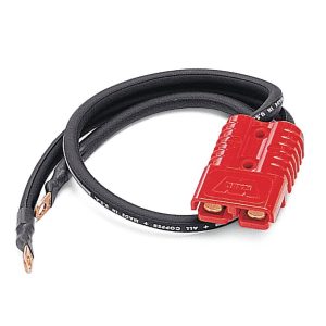 WARN Industries Winch Power Cable, Quick Connect, For Vantage 4000/ Provantage 4500/ RT40 Winches, Connects to Winch Control Pack – 36080