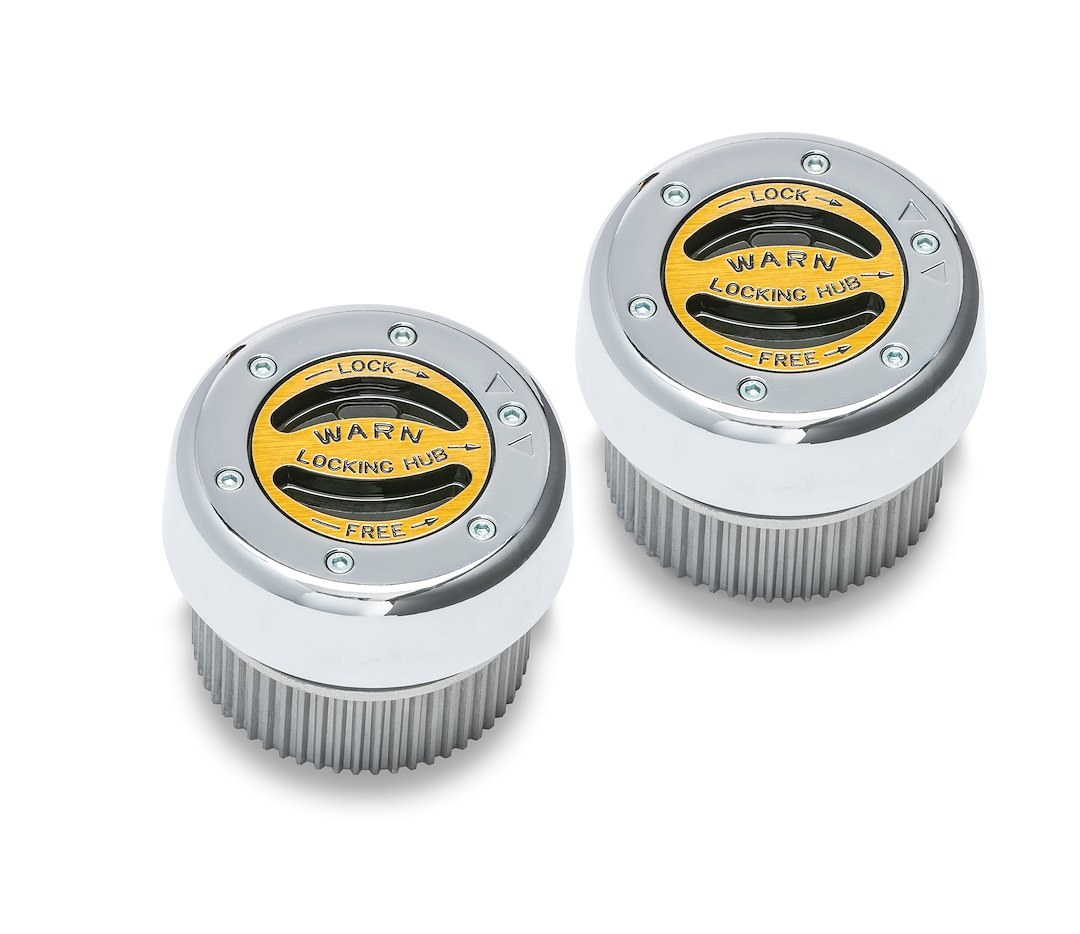 WARN Industries Locking Hub, Premium Manual, 30 Spline, Internal Mount, Set of 2 – 38826