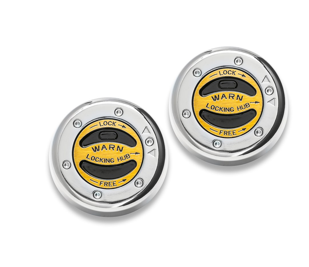 WARN Industries Locking Hub, Premium Manual, 30 Spline, Internal Mount, Set of 2 – 38826
