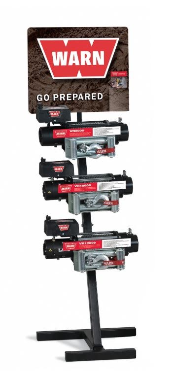 WARN Industries Point of Purchase Display Header Card, For Warn 40725 Winch Stand with Truck Winches – 40726
