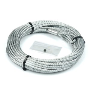 WARN Industries Winch Cable, For Warn Vrx/ RT25 and 30 Series/ A2000/ A2500/ 2.5CI or 3.0CI Winches with Aluminum Drum – 60076