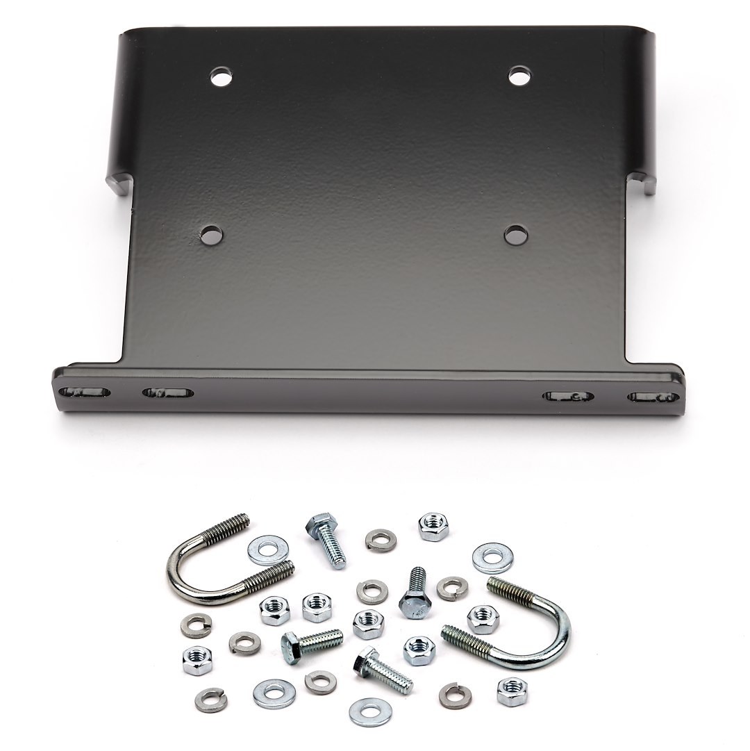 WARN Industries Winch Mount, For 1500 to 3500 Pound Winches, Fixed Mount, Powder Coated, Black – 63796