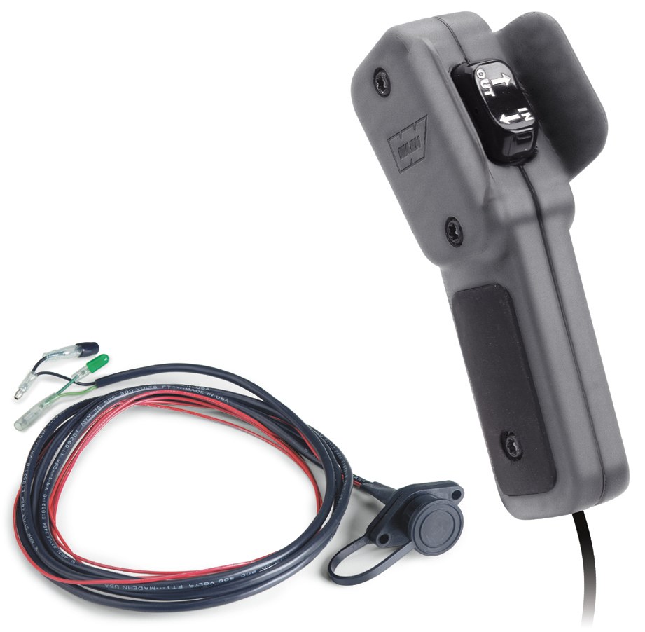 WARN Industries Winch Remote Hand Held Controller, For VRX25/ VRX25-S/ VRX35 and VRX35-S Winches, Hard Wired – 64259