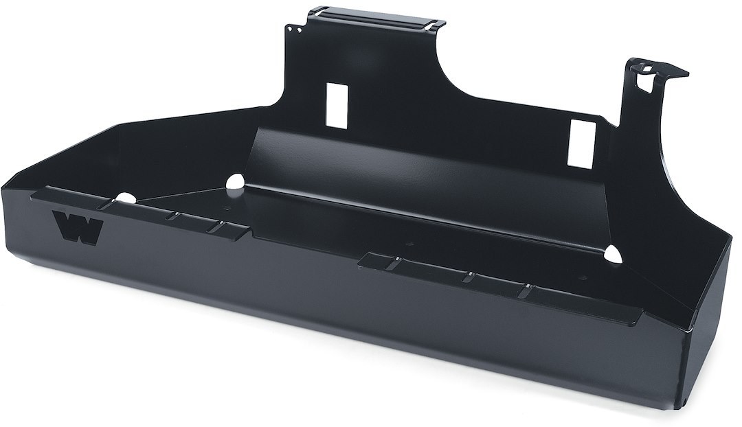 WARN Industries Skid Plate, Body Armor, Fuel Tank Plate, Powder Coated, Black, Steel – 67820