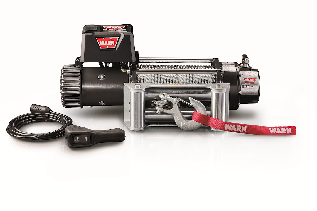 WARN Industries Winch, 9.5XP Series, Vehicle Mounted, Vehicle Recovery Winch, 12 Volt Electric, 9500 Pound Line Pull Capacity – 68500
