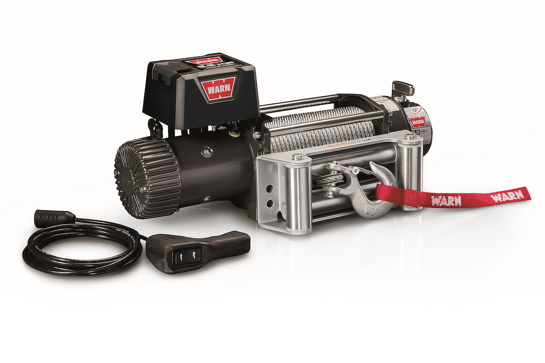 WARN Industries Winch, 9.5XP Series, Vehicle Mounted, Vehicle Recovery Winch, 12 Volt Electric, 9500 Pound Line Pull Capacity – 68500