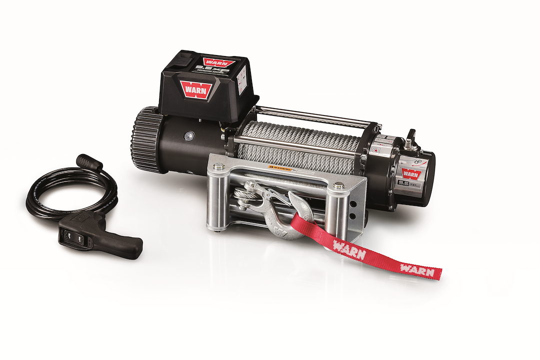 WARN Industries Winch, 9.5XP Series, Vehicle Mounted, Vehicle Recovery Winch, 12 Volt Electric, 9500 Pound Line Pull Capacity – 68500