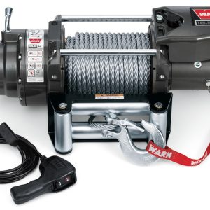 WARN Industries Winch, 16.5TI Series, Vehicle Mounted, Vehicle Recovery Winch, 12 Volt Electric, 16500 Pound Pull Line Capacity – 68801