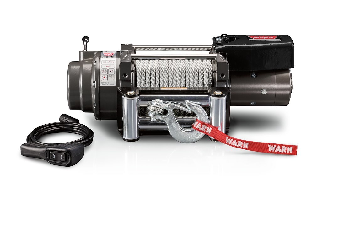 WARN Industries Winch, 16.5TI Series, Vehicle Mounted, Vehicle Recovery Winch, 12 Volt Electric, 16500 Pound Pull Line Capacity – 68801