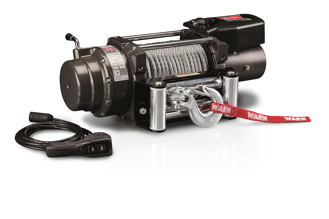WARN Industries Winch, 16.5TI Series, Vehicle Mounted, Vehicle Recovery Winch, 12 Volt Electric, 16500 Pound Pull Line Capacity – 68801