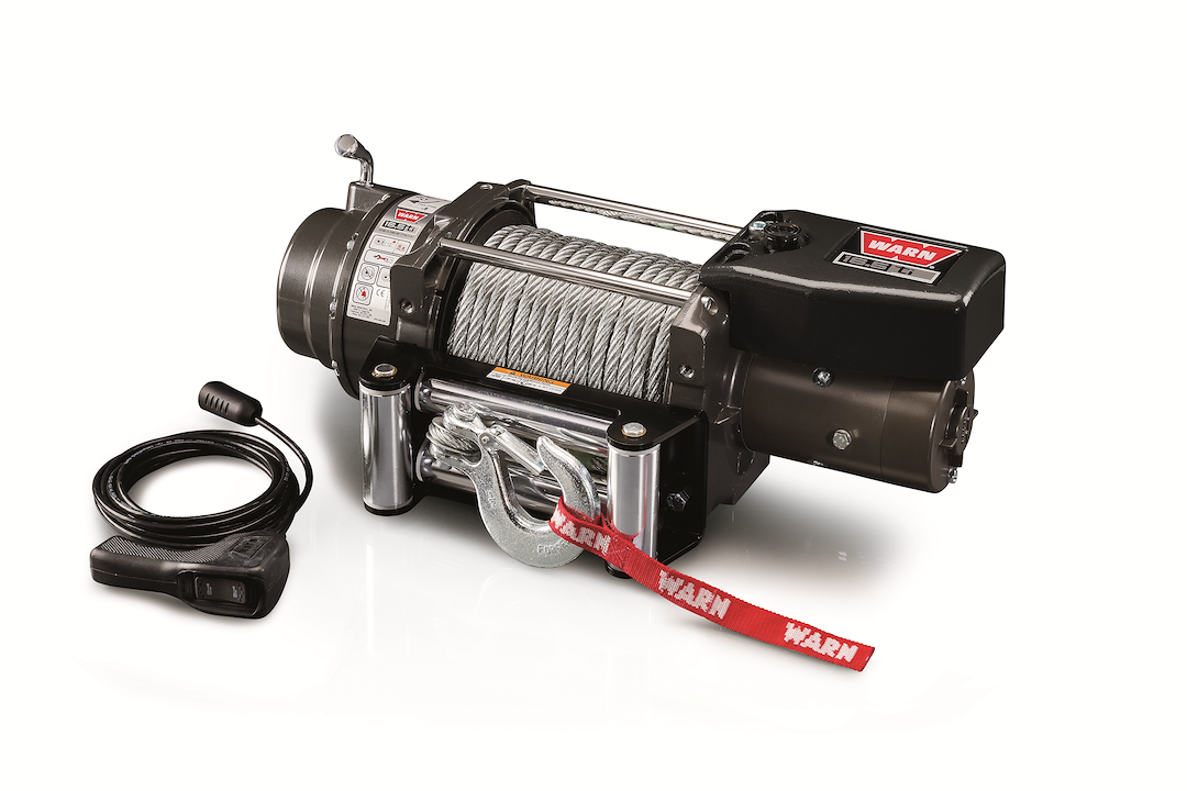 WARN Industries Winch, 16.5TI Series, Vehicle Mounted, Vehicle Recovery Winch, 12 Volt Electric, 16500 Pound Pull Line Capacity – 68801