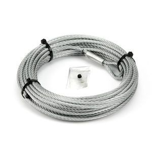 WARN Industries Winch Cable, For Warn RT40 Series and 4.0CI Winches, 7/32 Inch Diameter X 55 Foot Length, Galvanized Aircraft Wire – 68851