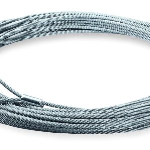 WARN Industries Winch Cable, For Warn RT15 and 1.5CI Winches, 5/32 Inch Diameter X 50 Foot Length, Galvanized Aircraft Wire – 69336