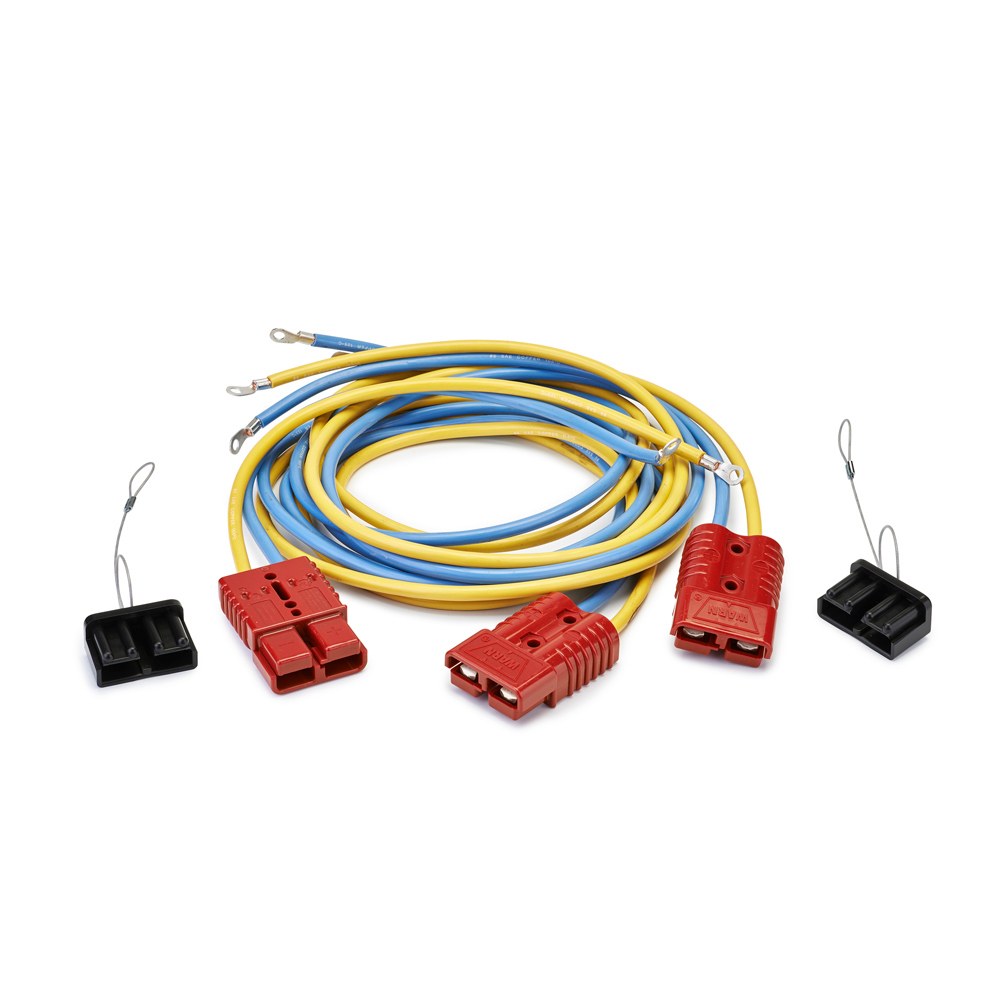 WARN Industries Winch Power Cable, Quick Connect, For Front and Rear Mounting of Vantage and Provantage Winches, With 20 Inch Winch Lead – 70920