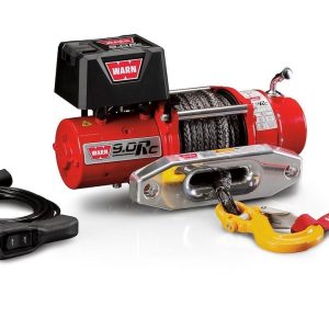 WARN Industries Winch, 9.0RC Series, Vehicle Mounted, Vehicle Recovery Winch, 12 Volt Electric, 9000 Pound Line Pull Capacity – 71550