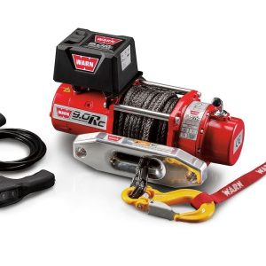 WARN Industries Winch, 9.0RC Series, Vehicle Mounted, Vehicle Recovery Winch, 12 Volt Electric, 9000 Pound Line Pull Capacity – 71550