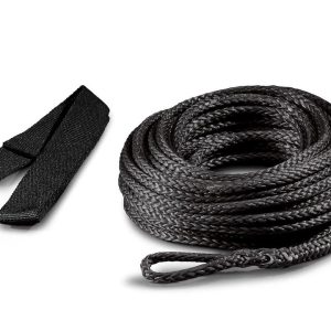 WARN Industries Winch Cable, For Warn RT15 and 1.5CI Winches with Aluminum Drum, 5/32 Inch Diameter X 40 Foot Length, Synthetic – 72495