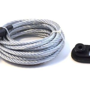WARN Industries Winch Cable, For Warn Pullzall Winches, 7/32 Inch Diameter X 15 Foot Length, Wire Rope – 76065