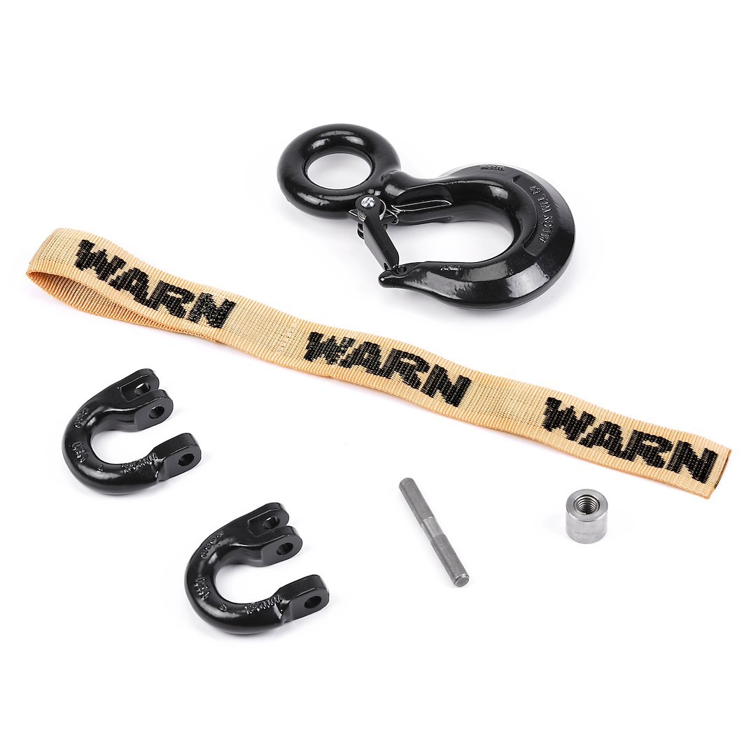 WARN Industries Winch Service Kit, 5 Ton Hook/ Coupler/ Strap – 77681