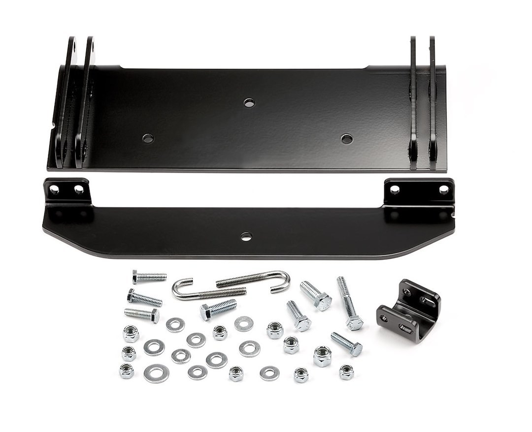 WARN Industries Snow Plow Mount, Center Kit, Black, Includes Mounting Bracket and Hardware. Requires Base Tube Assembly. See Required Parts. – 78395