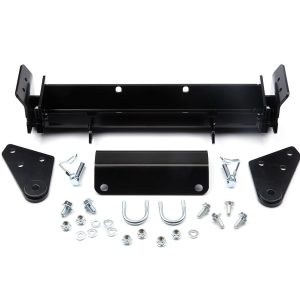WARN Industries Snow Plow Mount, Front Kit, Black, Includes Mounting Bracket and Hardware. Requires Base Tube Assembly. See Required Parts. – 79403