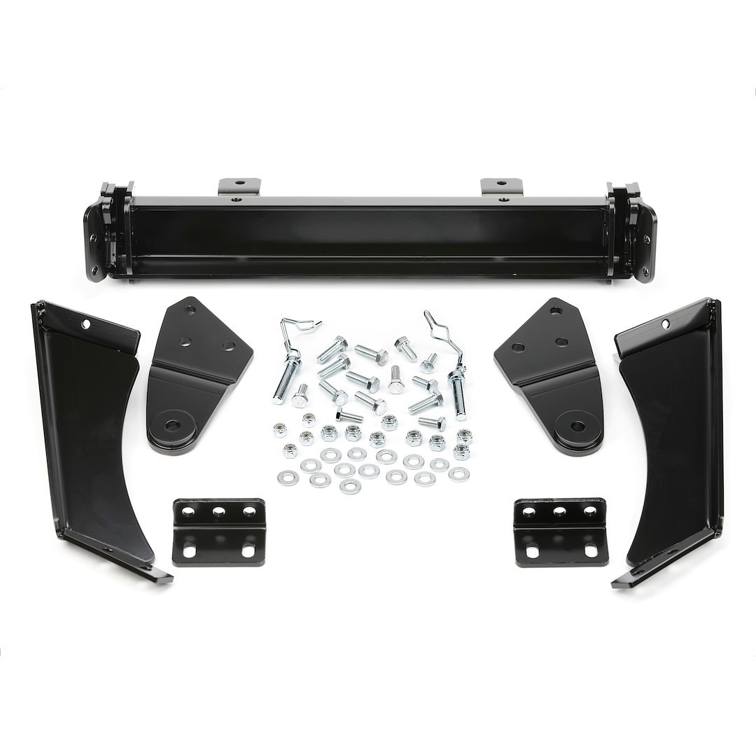 WARN Industries Snow Plow Mount, Front Kit, Black, Includes Mounting Bracket and Hardware. Requires Base Tube Assembly. See Required Parts. – 79608