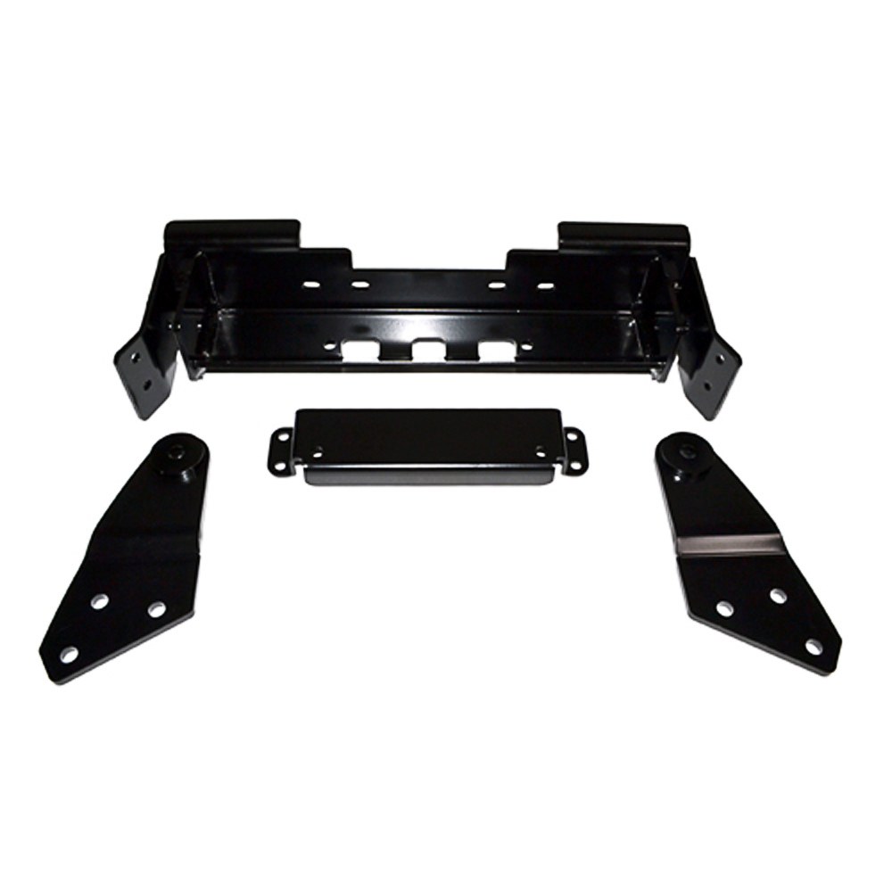 WARN Industries Snow Plow Mount, Front Kit, Black, Includes Mounting Bracket and Hardware. Requires Base Tube Assembly. See Required Parts. – 79673