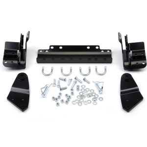 WARN Industries Snow Plow Mount, Front Kit, Black, Includes Mounting Bracket and Hardware. Requires Base Tube Assembly. See Required Parts. – 80031