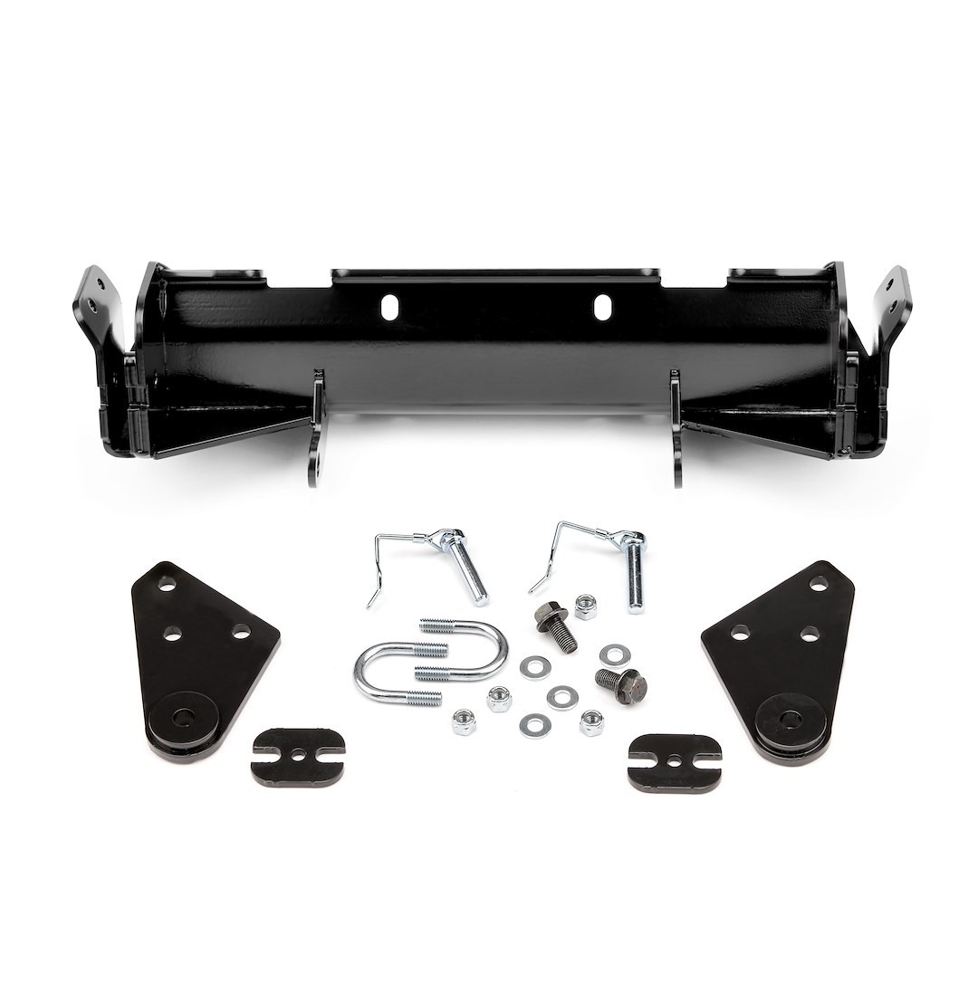 WARN Industries Snow Plow Mount, Front Kit, Black, Includes Mounting Bracket and Hardware. Requires Base Tube Assembly. See Required Parts. – 80360