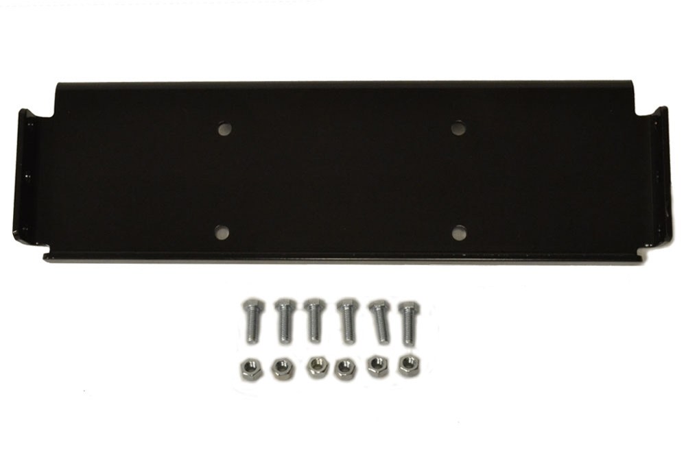 WARN Industries Winch Mount, For 4000 to 4500 Pound Winches, Fixed Mount, Powder Coated, Black – 80368
