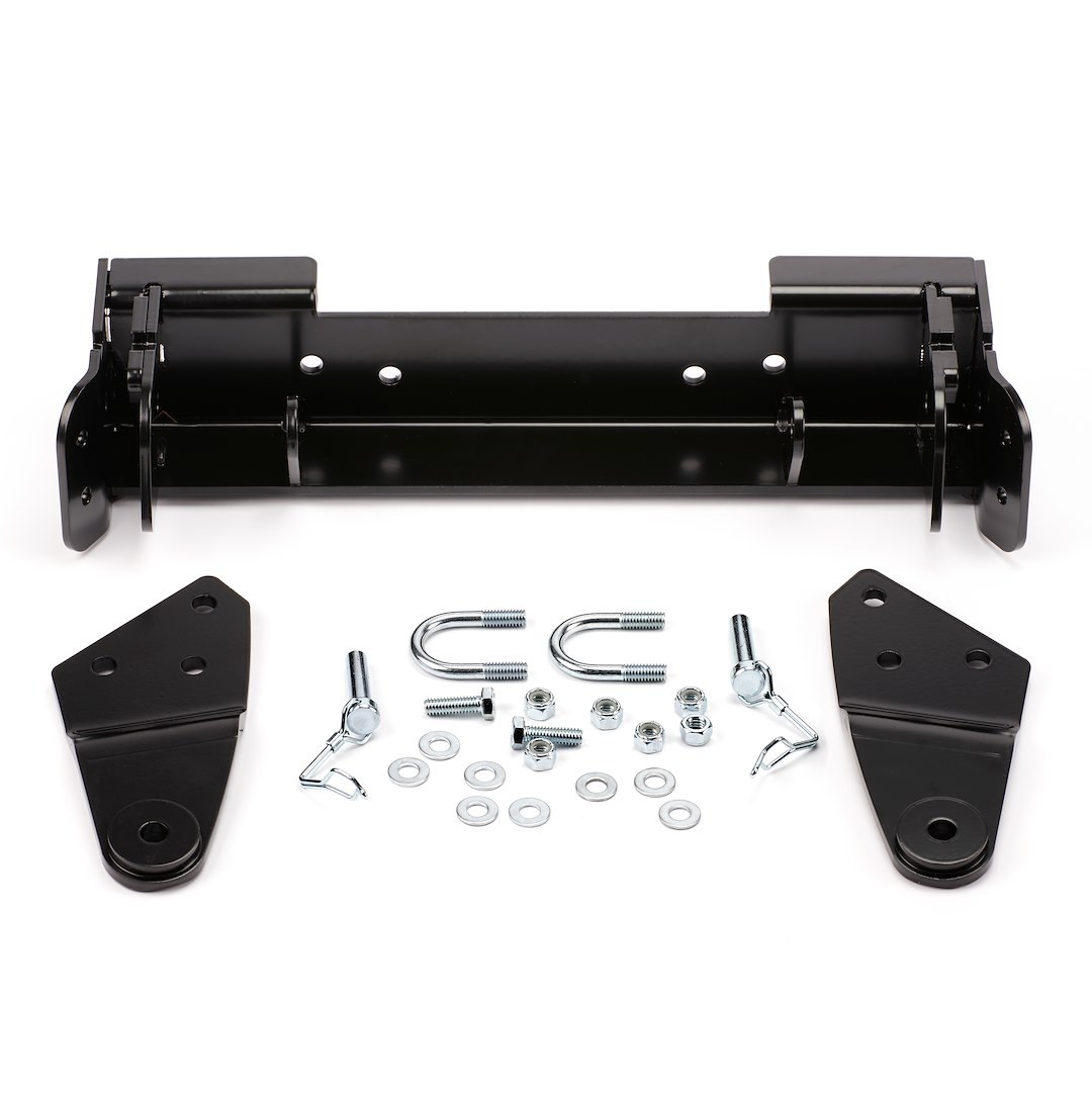 WARN Industries Snow Plow Mount, Front Kit, Black, Includes Mounting Bracket and Hardware. Requires Base Tube Assembly. See Required Parts. – 80566