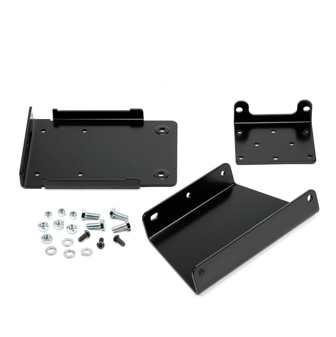 WARN Industries Winch Mount, For 4000 to 4500 Pound Winches, Fixed Mount, Powder Coated, Black. Also Use New Number 101674 – 80586