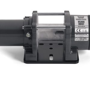 WARN Industries Winch, Industrial Hoist, 12 Volt Electric, 800 Pound Line Pull Capacity, Without Rope, Without Fairlead, Without Remote – 82467