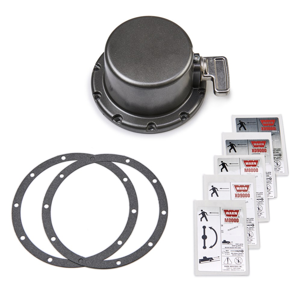 WARN Industries Winch Endhouse Clutch Assembly, For Warn M8000-S Winch, With Detent Screw/ O-Ring Seal/ Clutch Lever/ Gasket – 82554