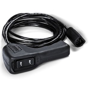 WARN Industries Winch Remote Hand Held Controller, Standard Replacement, Plug-IN, 12 Foot Connector Cable – 83665