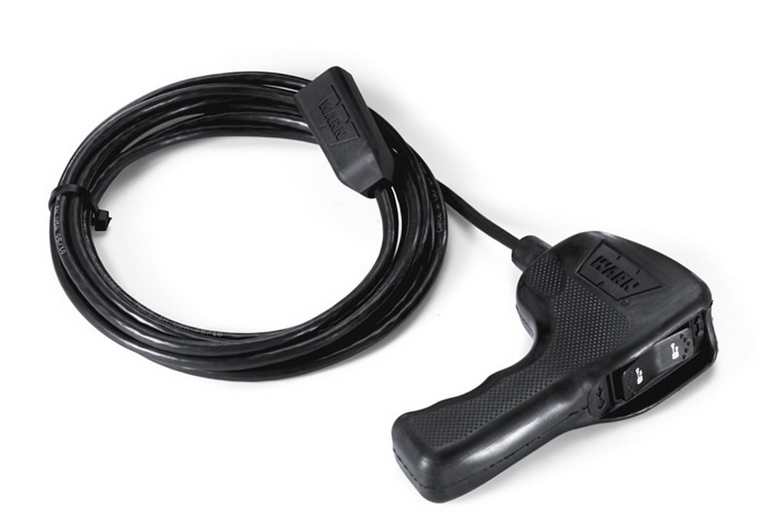 WARN Industries Winch Remote Hand Held Controller, For Endurance 12.0 Winch, Plug-IN, 12 Foot Connector Cable – 83669