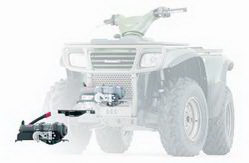 WARN Industries Winch Mount, For 4000 to 4500 Pound Winches, Fixed Mount, Powder Coated, Black – 83870
