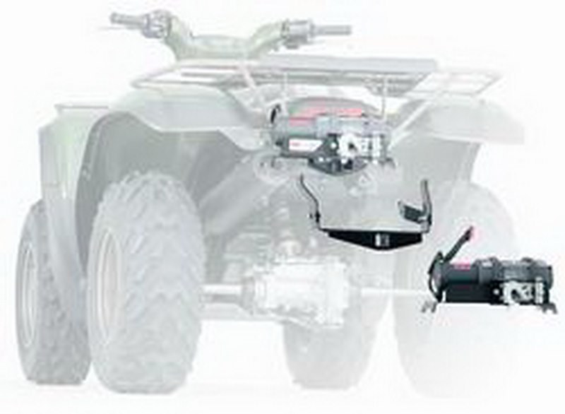 WARN Industries Winch Mount, For 4000 to 4500 Pound Winches, Fixed Mount, Powder Coated, Black – 83870