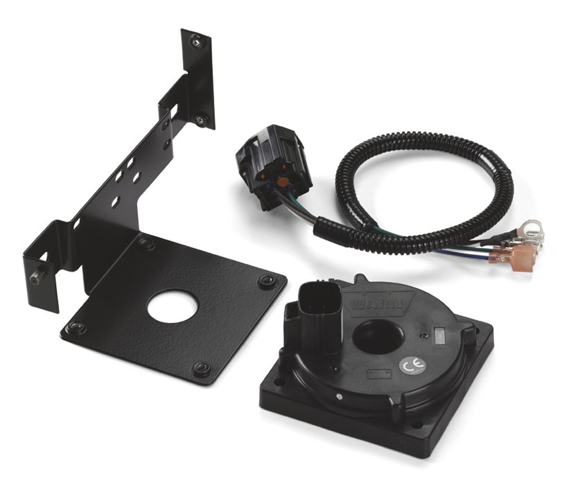 WARN Industries Power Interrupt Kit, For Warn Industrial Electric Winches and Hoists, LED Display, With Mounting Bracket – 85768