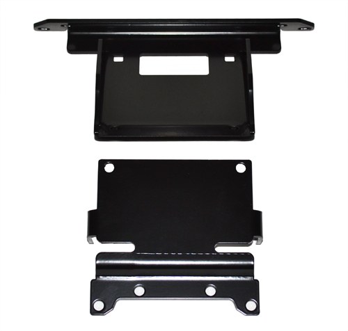 WARN Industries Winch Mount, For 1500 to 3500 Pound Winches, Fixed Mount, Powder Coated, Black – 87180
