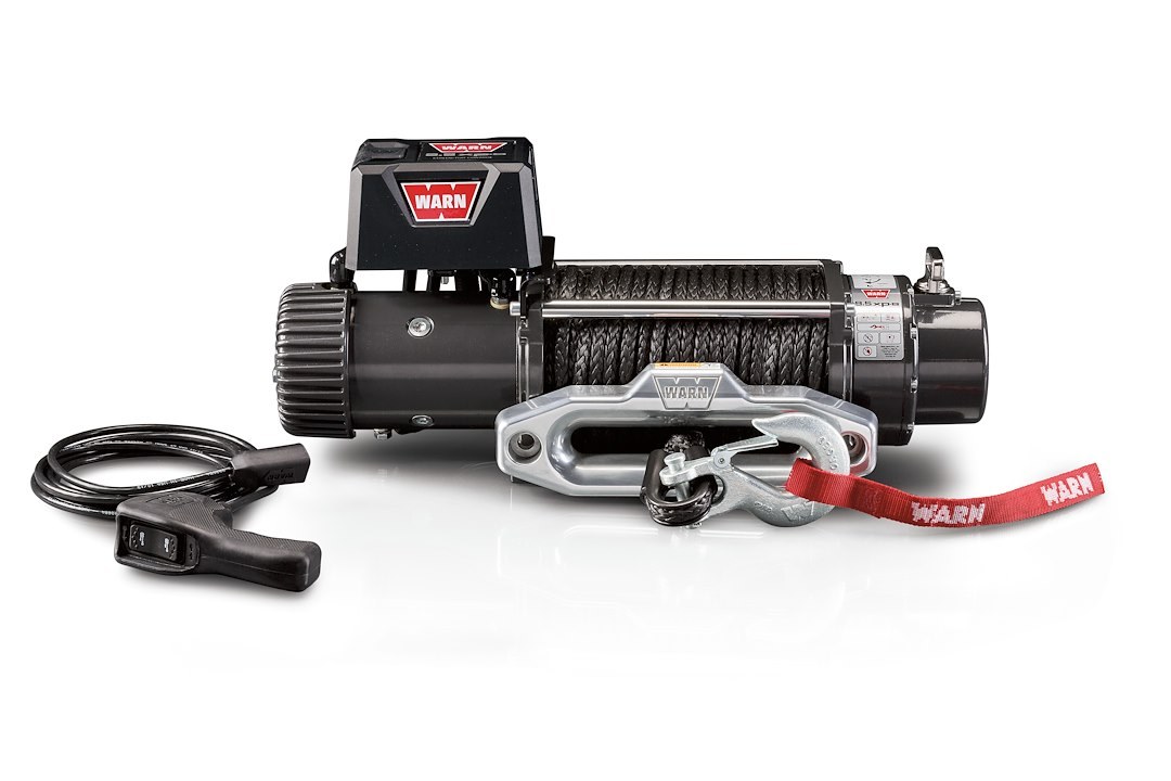 WARN Industries Winch, 9.5XP Series, Vehicle Mounted, Vehicle Recovery Winch, 12 Volt Electric, 9500 Pound Line Pull Capacity – 87310
