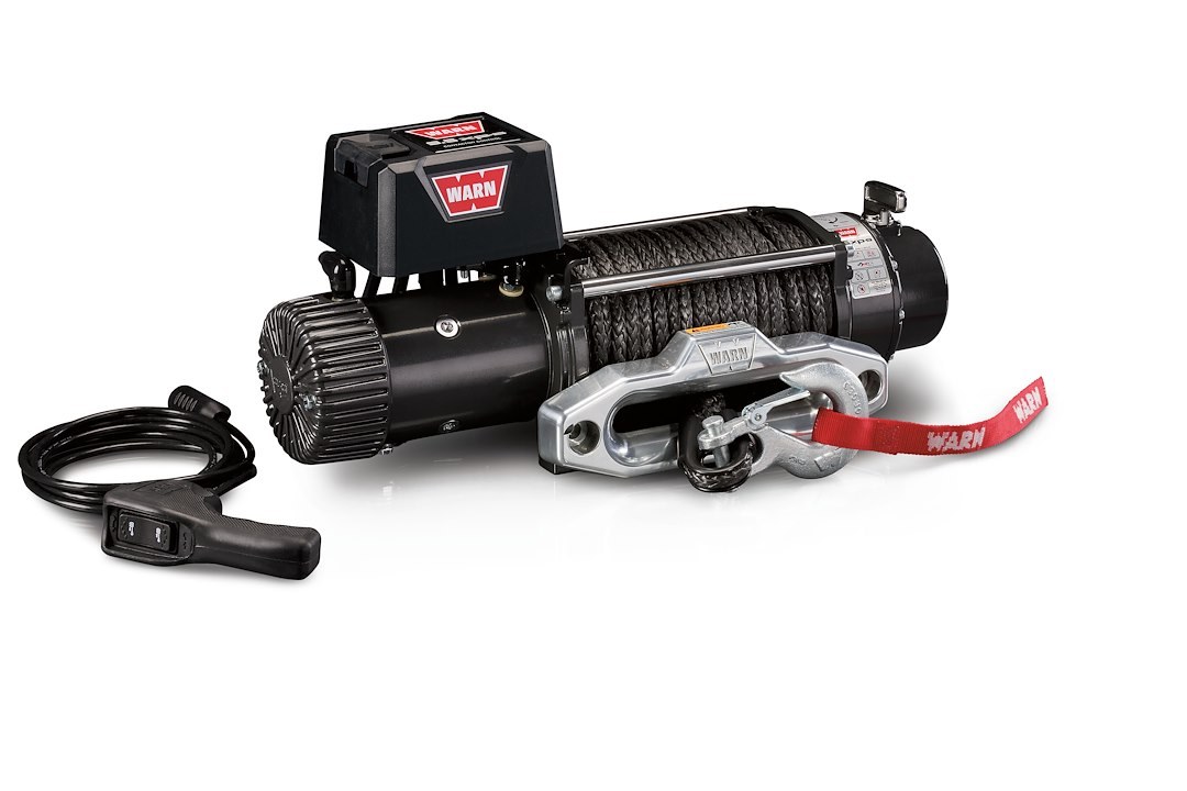 WARN Industries Winch, 9.5XP Series, Vehicle Mounted, Vehicle Recovery Winch, 12 Volt Electric, 9500 Pound Line Pull Capacity – 87310