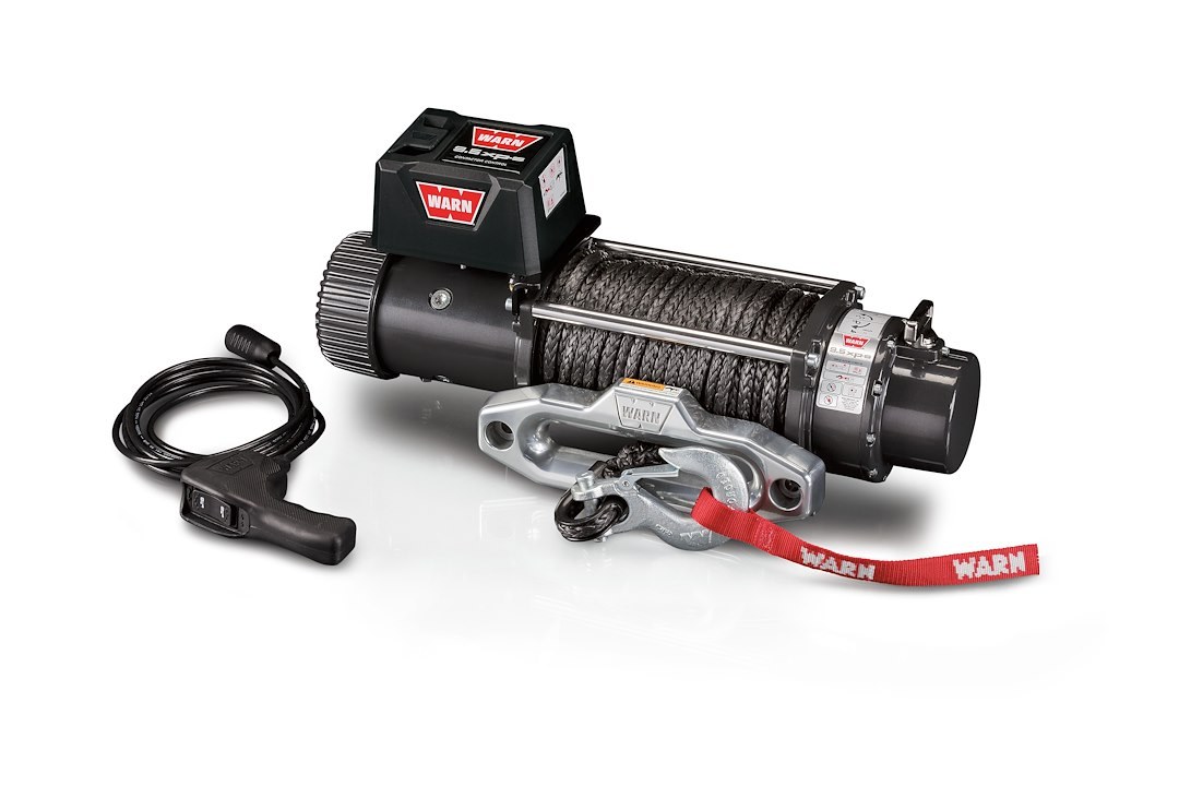 WARN Industries Winch, 9.5XP Series, Vehicle Mounted, Vehicle Recovery Winch, 12 Volt Electric, 9500 Pound Line Pull Capacity – 87310