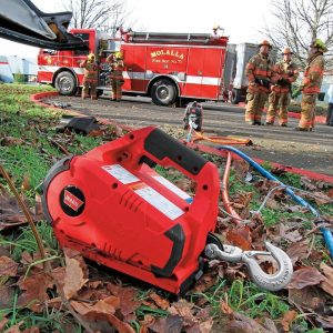 WARN Industries Winch, Pullzall ™, Portable, Lifting and Pulling Winch, Electric, 1000 Pound Line Pull Capacity – 885000
