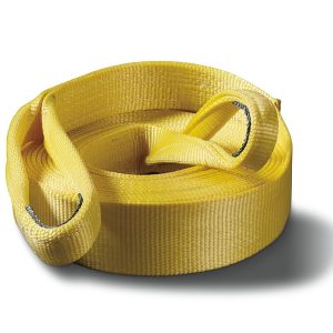 WARN Industries Recovery Strap, 3 Inch Width X 30 Foot Length, Rated to 21600 Pounds, Yellow, Nylon Webbing – 88913